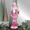 Northlight Pastel Candy Nutcracker King Christmas Figure - 21.5" - Pink